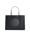 Tory Burch Large 'ella' Black Nylon Bag In Red