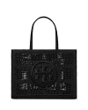Tory Burch Large Ella Hand Crocheted Tote In Black