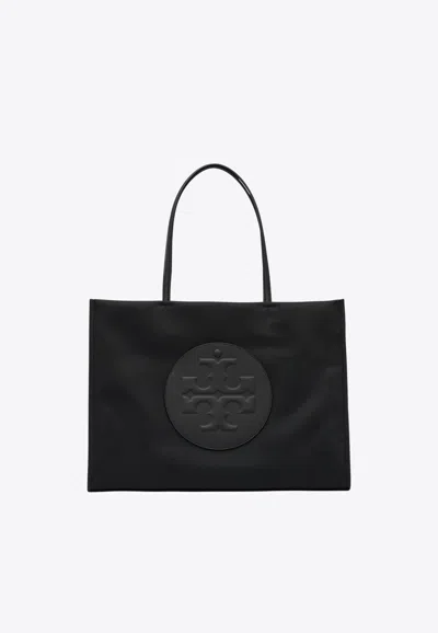 Tory Burch Large Ella Tote Bag In Black