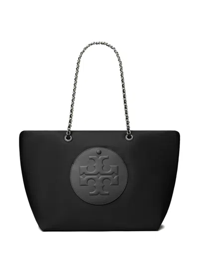 Tory Burch Large Ella Tote Bag In Black