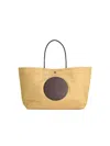Tory Burch Ella Twist Nylon Shoulder Bag With Maxi Logo Patch On The Front In Neutral