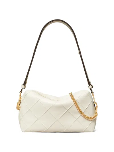 Tory Burch Large Fleming Soft Crossbody Bag In White