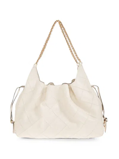 Tory Burch Large Fleming Tote Bag In Neutral