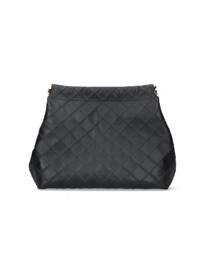 TORY BURCH TORY BURCH LARGE HOBO BAG "FLEMING" – BLACK