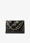 Tory Burch Large Kira Diamond Quilt Shoulder Bag In Black