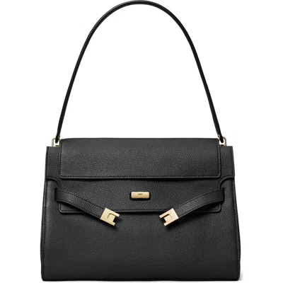 Tory Burch Large Lee Radziwill Pebble Leather Shoulder Bag
