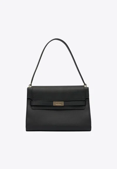 Tory Burch Large Lee Radziwill Shoulder Bag In Black