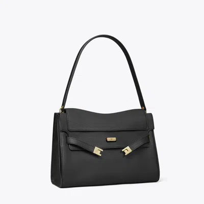 Tory Burch Large Lee Radziwill Shoulder Bag In Black