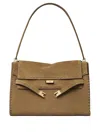 Tory Burch Large Lee Radziwill Shoulder Bag In Brown