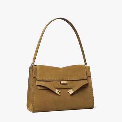 Tory Burch Large Lee Radziwill Suede Shoulder Bag