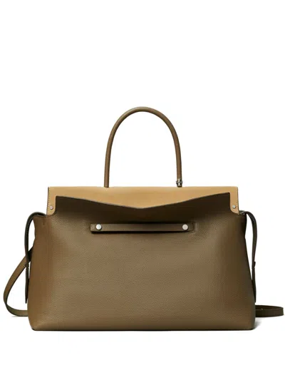 Tory Burch Large Mercer Tote Bag In Green