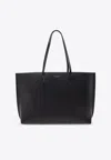 Tory Burch Large Perry Leather Tote Bag In Black