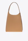 Tory Burch Large Romy Leather Shoulder Bag In Brown