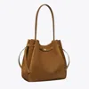 Tory Burch Large Romy Suede Bucket Bag In Brown