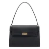Tory Burch Leather Rectangular Top Handle Shoulder Bag In Black