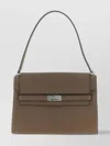 Tory Burch Large Shoulder Bag Metal Hardware In Gray