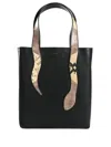 Tory Burch Large Snake Tote Bag In Black