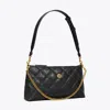 Tory Burch Leather And Chain Shoulder Bag In Black