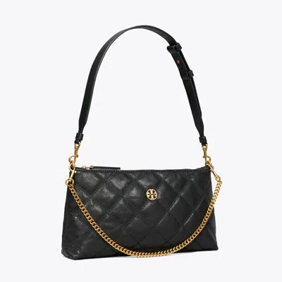 Tory Burch Leather And Chain Shoulder Bag In Black