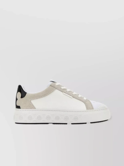 Tory Burch Ladybug Panelled Trainers In Titanium White B
