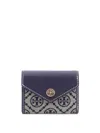 Tory Burch Small T Monogram Jacquard Envelope Wallet