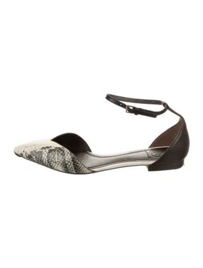 Pre-owned Tory Burch Leather Animal Print D'orsay Pumps In Multi