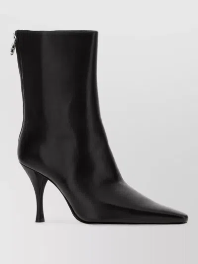 Tory Burch Leather Ankle Boots In Black