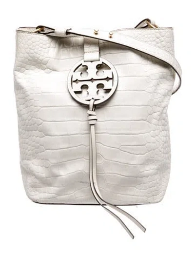 Pre-owned Tory Burch Leather Backpack In Neutral