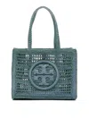 Tory Burch Small Tote With Hand-crocheted Woven Design