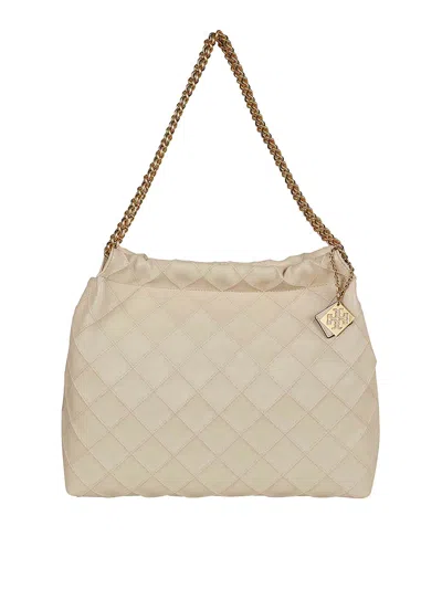 Tory Burch Leather Bag In White