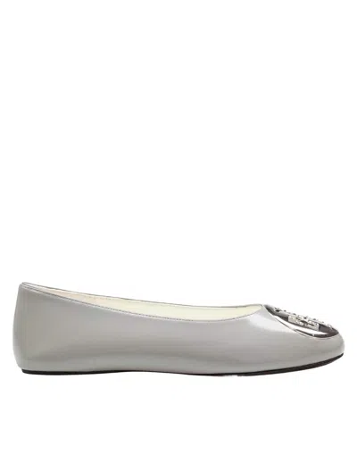 Tory Burch Leather Ballerina Flats In Multi