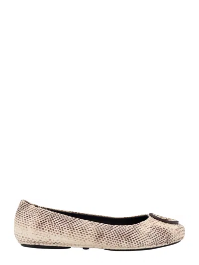 Tory Burch Leather Ballerinas With Animalier Print