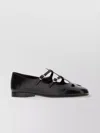 Tory Burch Leather Ballerinas With Cut-out Design And Glossy Finish