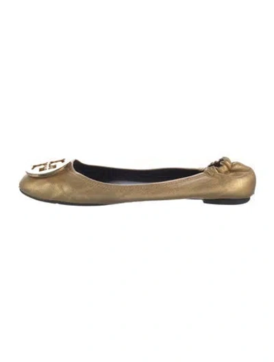 Pre-owned Tory Burch Leather Ballet Flats