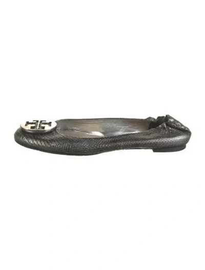 Pre-owned Tory Burch Leather Ballet Flats
