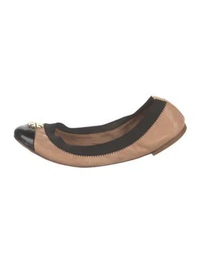 Pre-owned Tory Burch Leather Ballet Flats