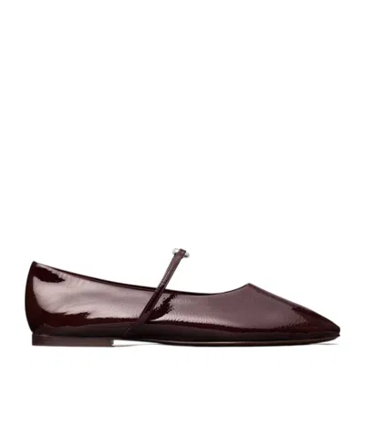 Tory Burch Leather Ballet Flats In Animal Print