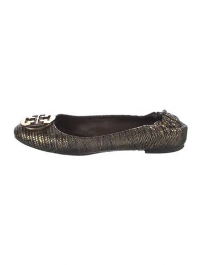 Pre-owned Tory Burch Leather Ballet Flats In Multi