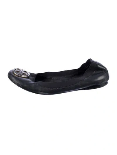 Pre-owned Tory Burch Leather Ballet Flats In Multi