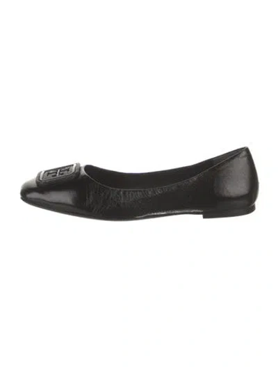 Pre-owned Tory Burch Leather Ballet Flats In Multi
