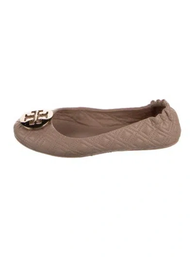Pre-owned Tory Burch Leather Ballet Flats In Pink