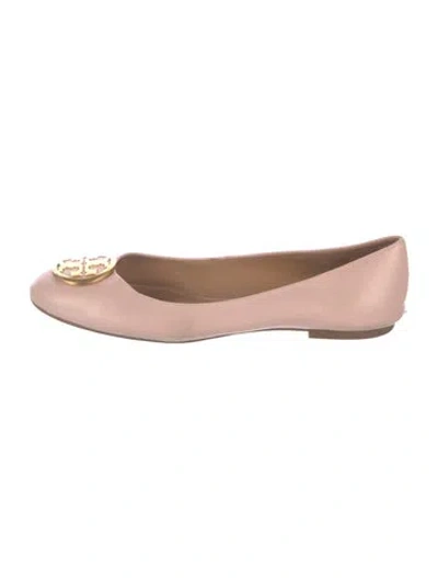 Pre-owned Tory Burch Leather Ballet Flats In Pink