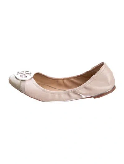 Pre-owned Tory Burch Leather Ballet Flats In Pink