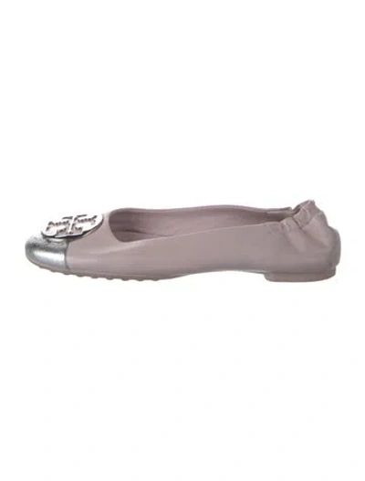Pre-owned Tory Burch Leather Ballet Flats In Pink