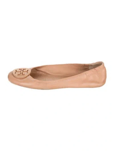 Pre-owned Tory Burch Leather Ballet Flats In Pink