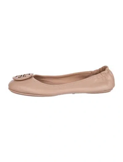 Pre-owned Tory Burch Leather Ballet Flats In Pink