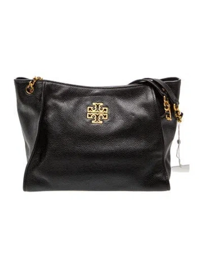 Pre-owned Tory Burch Leather Belt Bag In Black