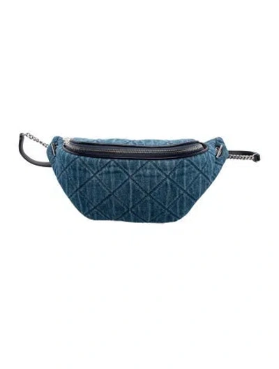 Pre-owned Tory Burch Leather Belt Bag In Blue