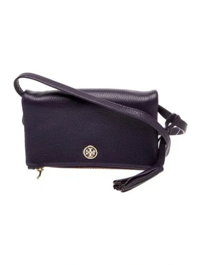 Pre-owned Tory Burch Leather Belt Bag In Purple