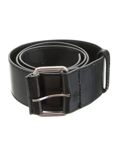 Pre-owned Tory Burch Leather Belt In Black